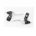 Гальмівні ручки, пластмасово-алюмінієві, чорно-сірі, ВЕЛОЗАПЧАСТИНИ, YQ-411622