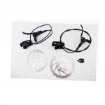 Гальмо Disk-brake гідравлічне переднє (F160/R140мм)+заднє (F180/R160мм), диски 160/180мм, кріпл. 6 болтів, чорні LOGAN,