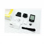 Велокомпьютер 22-функции, беспроводной, 1,9" дисплей с сенсорными кнопками управления, влагозащитный, чёрный YS-668С (без