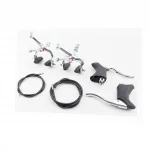 Гальмо ROAD V-brake кліщового типу, переднє+заднє, хід колодки 42-53мм, з ручками, тросами, алюмінієве, HJ-570AG, ВЕЛОЗАПЧАСТИНИ,