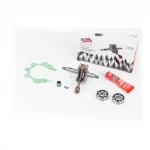 Коленвал 1E36F шатун жёлтый + подшипник + подшипники коленвала 2шт + прокладка + герметик + шпонка, ТРИМЕР, YQ-213922