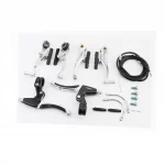 Гальмо V-brake 110мм (2 колеса) з ручками, тросами, алюмінієве, HJ-805AD, ВЕЛОЗАПЧАСТИНИ, YQ-411189