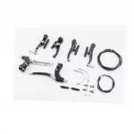 Гальмо V-brake 110мм (2 колеса) з ручками, тросами, алюмінієве, чорне HJ-805AD, ВЕЛОЗАПЧАСТИНИ, YQ-411190