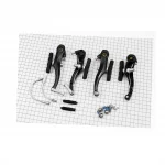 Гальмо V-brake 110мм (2 колеса), алюмінієве, чорне HJ-805AD7, ВЕЛОЗАПЧАСТИНИ, YQ-411284