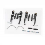 Гальмо V-brake 110мм (2 колеса), алюмінієве, чорне С-310, ВЕЛОЗАПЧАСТИНИ, YQ-406018