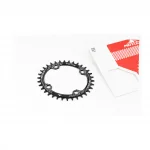 Звезда передняя MTB (Oval) Narrow Wide 34Т (BCD:104мм), алюминиевая, чёрная, ВЕЛОЗАПЧАСТИНИ, YQ-412369