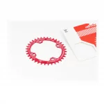 Звезда передняя MTB (Oval) Narrow Wide 36Т (BCD:104мм), алюминиевая, красная, ВЕЛОЗАПЧАСТИНИ, YQ-412372
