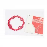 Звезда передняя MTB Narrow Wide 36Т (BCD:104мм), алюминиевая, красная, ВЕЛОЗАПЧАСТИНИ, YQ-411414