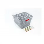 Кошик задній пластмасовий, кріпл. на багажник, сірий, ВЕЛОАКСЕСУАРИ, YQ-414034