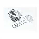 Корзина передняя 26" с крышкой, чёрная BSK-СК-45, ВЕЛОАКСЕСУАРИ, YQ-409856