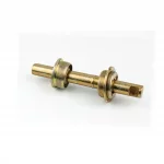 Каретка ХВЗ 143мм под клин, подшипник Ø6,35х9 шариков, жёлтая, ВЕЛОЗАПЧАСТИНИ, YQ-412218