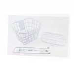 Корзина передняя 28" с крышкой, белая YZ-061, ВЕЛОАКСЕСУАРИ, YQ-409478