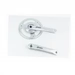 Шатуны "квадрат" 170мм, 46T (1/8") CITY, алюминиевые, серые PRA-11C, ВЕЛОЗАПЧАСТИНИ, YQ-412291