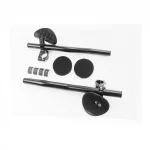 Кермо лежак 22,2/25,4/31,8x340мм, регульований, алюмінієвий, чорний, ВЕЛОЗАПЧАСТИНИ, YQ-406745