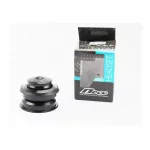 Кермова колонка 1-1/8" (44/28,6x44/30мм) безрізьбової вилки, напівінтегрована, пром-підшипники, чорна H114, ВЕЛОЗАПЧАСТИНИ,