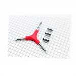 Ключ Y-образный 6предметов (шестигранники 4,5,6мм, головки 8,10,12мм), KL-9734C, ВЕЛОІНСТРУМЕНТ, YQ-407007