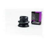 Кермова колонка 1-1/8" (44/28,6x44/30мм) різьбової вилки, напівінтегрована, чорна H128N, ВЕЛОЗАПЧАСТИНИ, YQ-412264