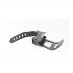 Крепление фонаря на руль велосипеда, регулированное, пластмассово-резиновое, чёрное, ВЕЛОАКСЕСУАРИ, YQ-409086