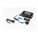 Фонарь LED Cree XML-T6 (Zoom) 700 lumen ручной, алюминиевый, АКБ Li-ion 3.7V 18650 зарядка от авто/220V, влагозащитный, чёрный