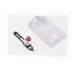 Фонарь задний 1 диод алюминиевый, хром (без батареек), ВЕЛОАКСЕСУАРИ, YQ-409027