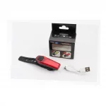 Фонарь задний 12 диодов 120 lumen, Li-ion 3.7V 300mAh зарядка от USB, влагозащитный, ZH1608, ВЕЛОАКСЕСУАРИ, YQ-409314