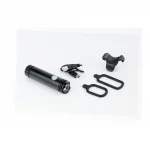 Фонарь передний 1 диод 120 lumen алюминиевый, Li-ion 3.7V 600mAh зарядка от USB, влагозащитный, чёрный JY-7012F, ВЕЛОАКСЕСУАРИ,