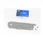 Ланцюг приводний 1/2х11/128"х126L 12 швидкостей, сріблястий X12, ВЕЛОЗАПЧАСТИНИ, YQ-412244