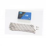 Ланцюг приводний 1/2х3/32"х116L 8 швидкостей, сріблястий X8, ВЕЛОЗАПЧАСТИНИ, YQ-406557