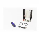 Фонарь универсальный 5 диодов 15 lumen, Li-ion 3.7V 330mAh зарядка от USB, влагозащитный, синий BS-216/DС-918, ВЕЛОАКСЕСУАРИ,