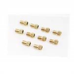 Переходник шланга насоса с резинкой (золотник Schrader AV-Presta FV) 10шт к-кт, ВЕЛОІНСТРУМЕНТ, YQ-407058