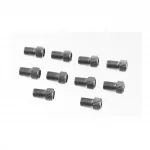 Переходник шланга насоса с резинкой (золотник Schrader AV-Presta FV) 10шт к-кт, чёрные, ВЕЛОІНСТРУМЕНТ, YQ-407012