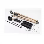 Стенд для ремонта велосипеда алюминиевый, складной, регулируемая высота 100-150 см, регулируемый угол наклона велосипеда, крепл.