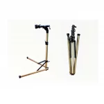 Стенд для ремонта велосипеда алюминиевый, складной, регулируемая высота 100-150 см, регулируемый угол наклона велосипеда, крепл.