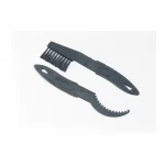 Щётка+гребёнка для чистки звёзд и цепи, пластиковые к-кт, чёрные KL-7001+KL-7002, ВЕЛОІНСТРУМЕНТ, YQ-407096