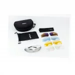 Очки с набором для ухода, сменные линзы 4шт, в жёстком чехле, белые SGL-V09, ВЕЛОЕКІПІРУВАННЯ, YQ-408263