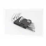 Набор Г-образных ключей с шарообразным наконечником HEX (1,5/2/2,5/3/4/5/6/8/10мм) CrV (HT-0605), Ручний інструмент, YQ-702196