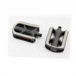 Педали CITY 9/16" (105.5x74x26мм) пластиковые, чёрно-серые NW-88, ВЕЛОЗАПЧАСТИНИ, YQ-403270