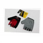 Перчатки без пальцев L с гелевыми вставками под ладонь, чёрно-красные SBG-1457, ВЕЛОЕКІПІРУВАННЯ, YQ-408088
