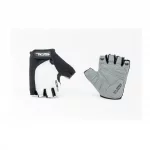 Перчатки без пальцев M с гелевыми вставками под ладонь, чёрно-белые SBG-1457, ВЕЛОЕКІПІРУВАННЯ, YQ-408256