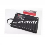 Набор ключей комбинированных 15шт (6/7/8/9/10/11/12/13/14/15/16/17/18/19/22мм) "скрутка" PROF, DIN3113, STORM (XT-1005), Ручний