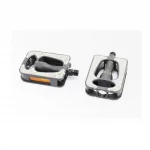 Педали CITY 9/16" (110x76x26мм) пластиковые, чёрно-серые NW-340, ВЕЛОЗАПЧАСТИНИ, YQ-411941