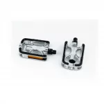 Педали CITY 9/16" (120x70x25мм) алюминиевые, серебристо-чёрные WP-940, ВЕЛОЗАПЧАСТИНИ, YQ-412304