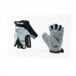 Перчатки детские без пальцев (3-4 года) с мягкими вставками под ладонь, чёрно-серо-белые SKG-1553, ВЕЛОЕКІПІРУВАННЯ, YQ-408110