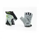 Перчатки детские без пальцев (3-4 года) с мягкими вставками под ладонь, чёрно-серо-зелёные SKG-1553, ВЕЛОЕКІПІРУВАННЯ, YQ-408112