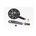 Шатуны "Hollowtech II" 175мм, 44.32.22T MTB+каретка SM-BB52, интегрированная ось 24мм, алюминиевые, чёрные ALIVIO FC-M4060,