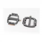 Педали MTB широкие 9/16" (101x98x16мм) со съёмными шипами, 2 пром-подшипника (6х13х5), алюминиевые, чёрные NWL-506B,