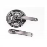 Шатуны "квадрат" 175мм, 42.34.24T MTB, алюминиевые, чёрные Tourney FC-TY301, ВЕЛОЗАПЧАСТИНИ SHIMANO, YQ-404297