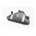 Сумка под раму треугольная 280х220х200мм, крепл. на липучке, влагозащитная, светоотражающие полосы, чёрная, ВЕЛОАКСЕСУАРИ,