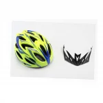 Шлем велосипедный M (54-57 см) съёмный козырёк, 18 вент. отверстий, салатово-синий AVHM-02, ВЕЛОЕКІПІРУВАННЯ, YQ-408125