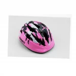 Шлем велосипедный подростковый M (54-57 см), 12 вент. отверстий, розовый "КАМУФЛЯЖ" AV-021, ВЕЛОЕКІПІРУВАННЯ, YQ-408120